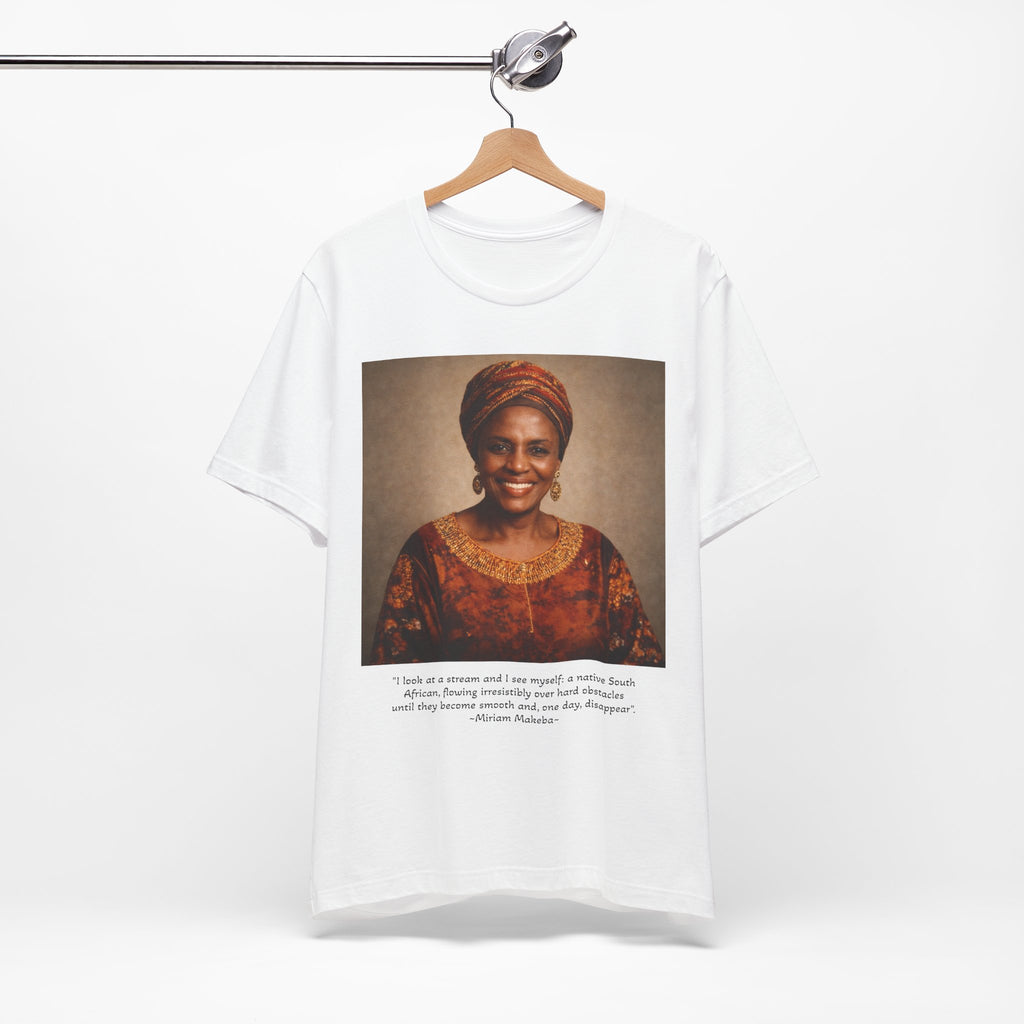 Portrait Quote T‑Shirt — Inspiring African Woman Photo Tee with Motivational Quote