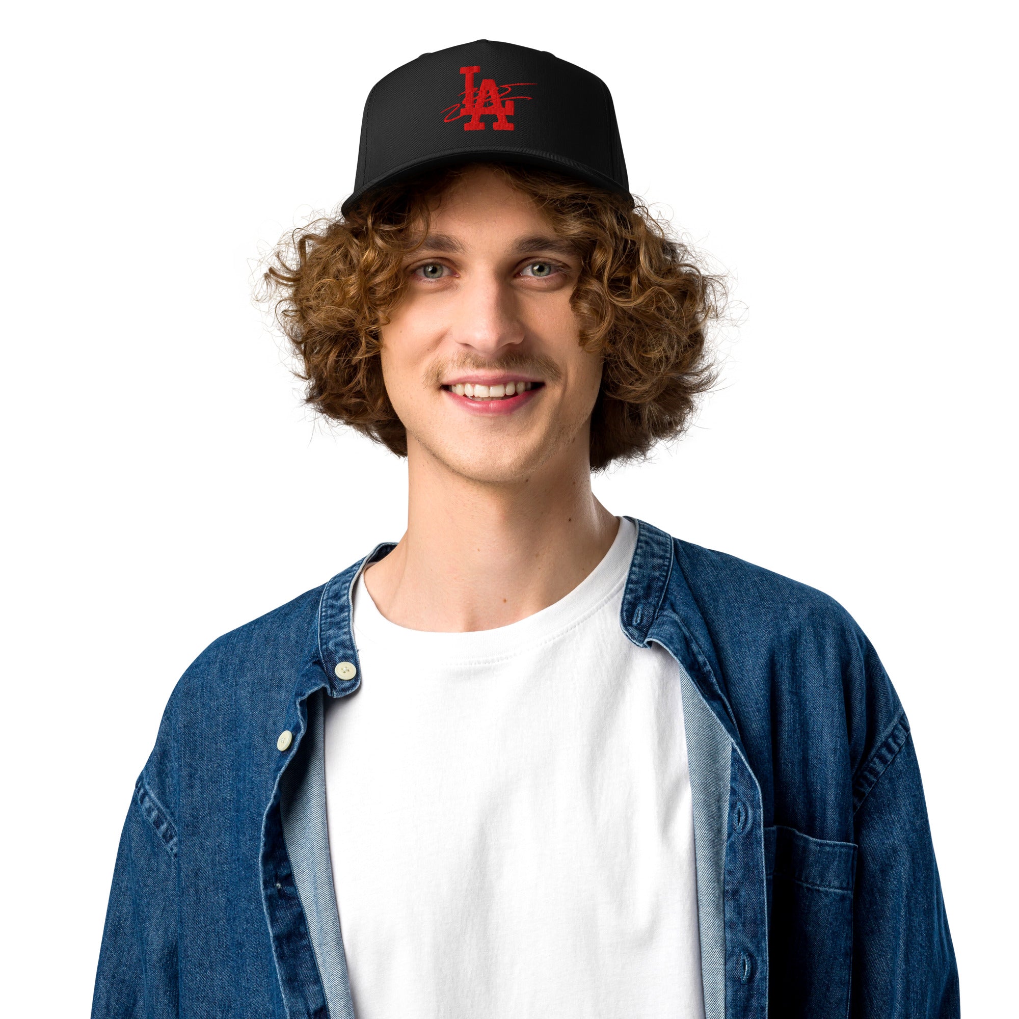 Black & Red Wazsy + LA Baseball Hat