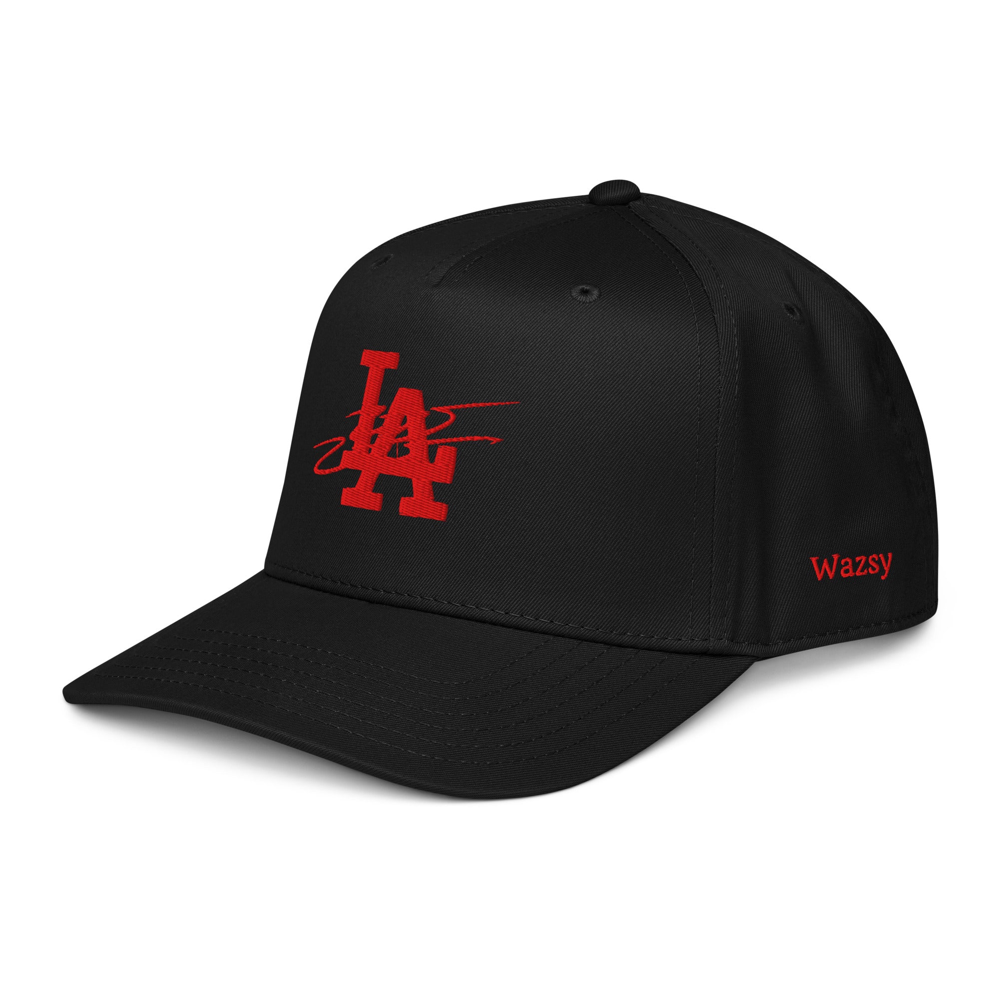 Black & Red Wazsy + LA Baseball Hat