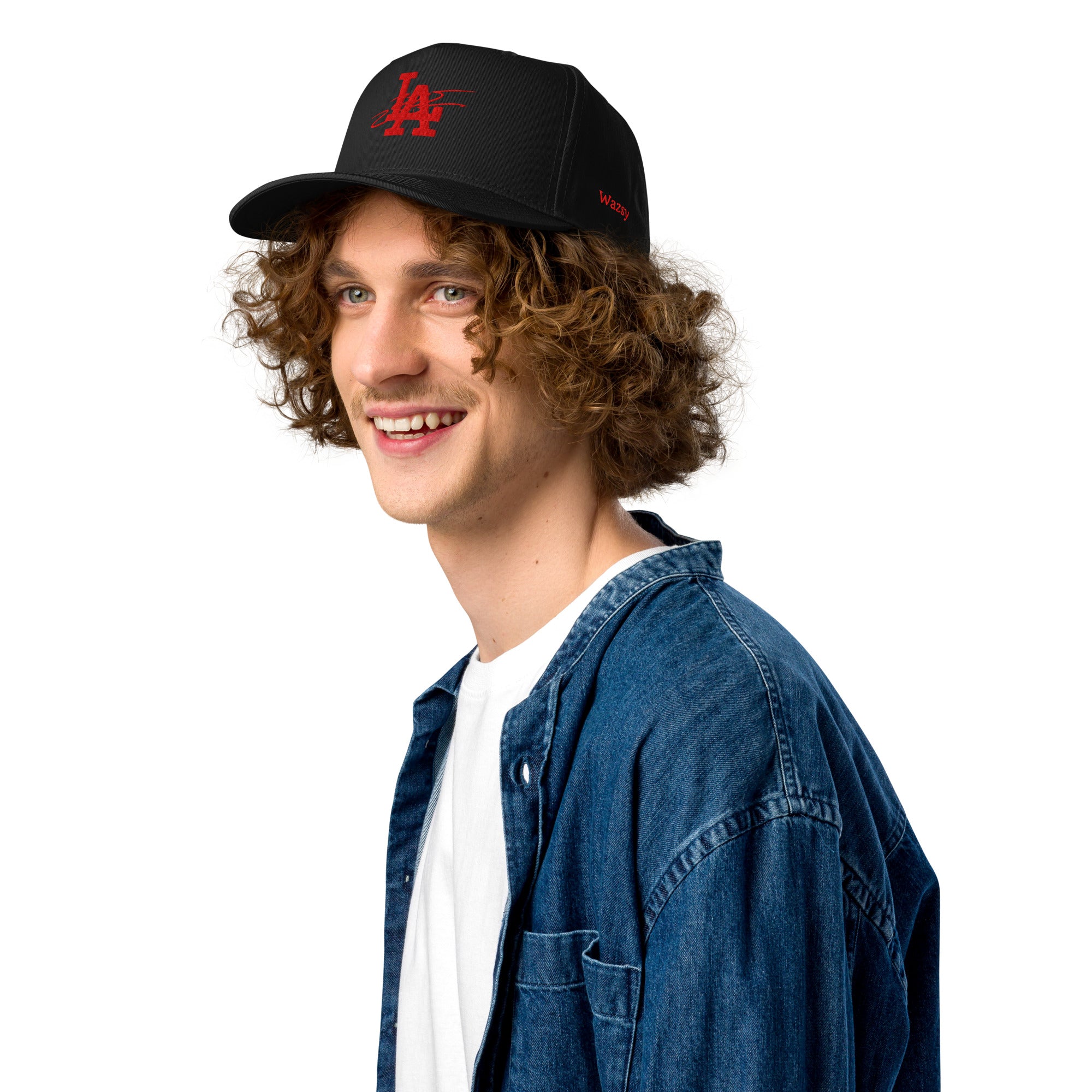 Black & Red Wazsy + LA Baseball Hat