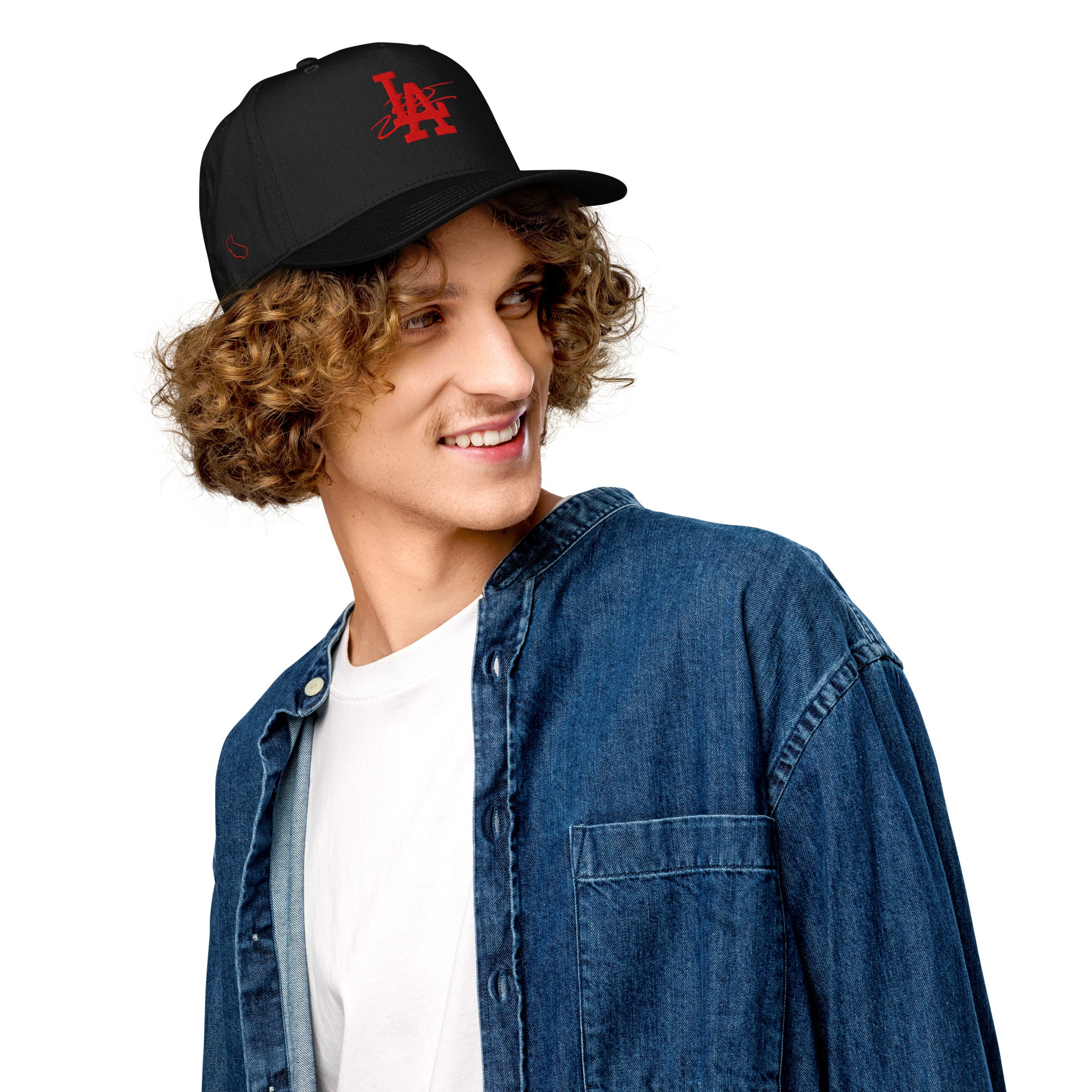 Black & Red Wazsy + LA Baseball Hat