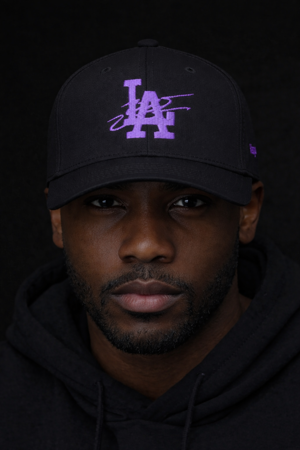 Black & Purple 'Wakanda Forever' Wazsy + LA Baseball Hat