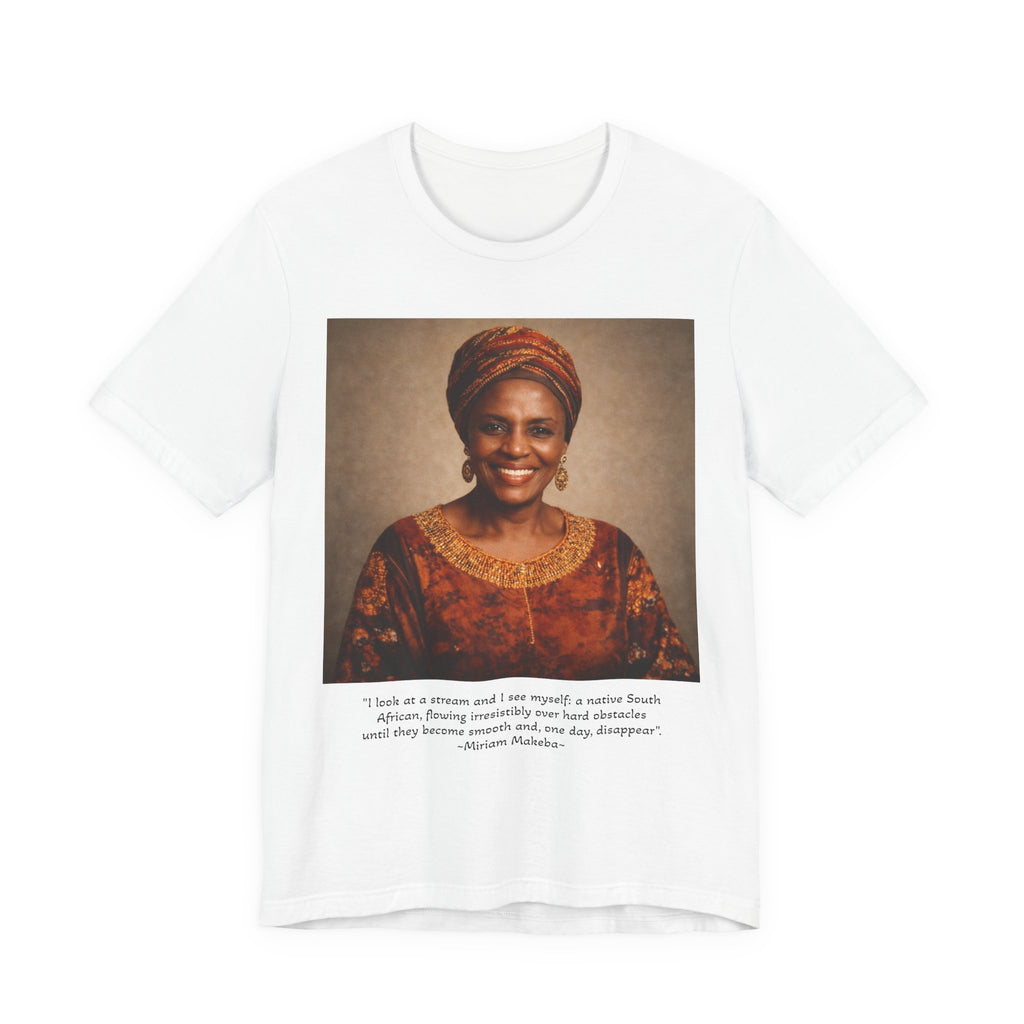 Portrait Quote T‑Shirt — Inspiring African Woman Photo Tee with Motivational Quote