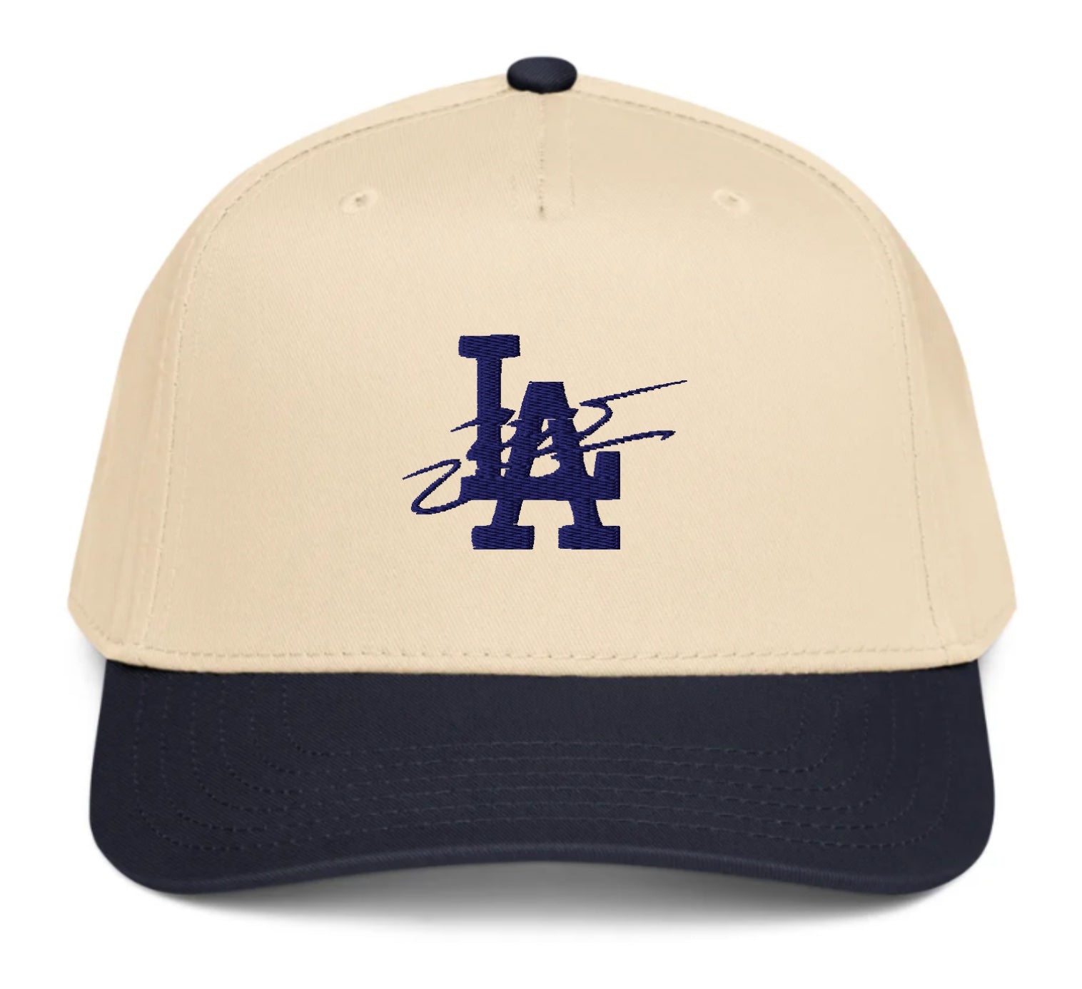 Navy & natural Wazsy + LA Baseball Hat
