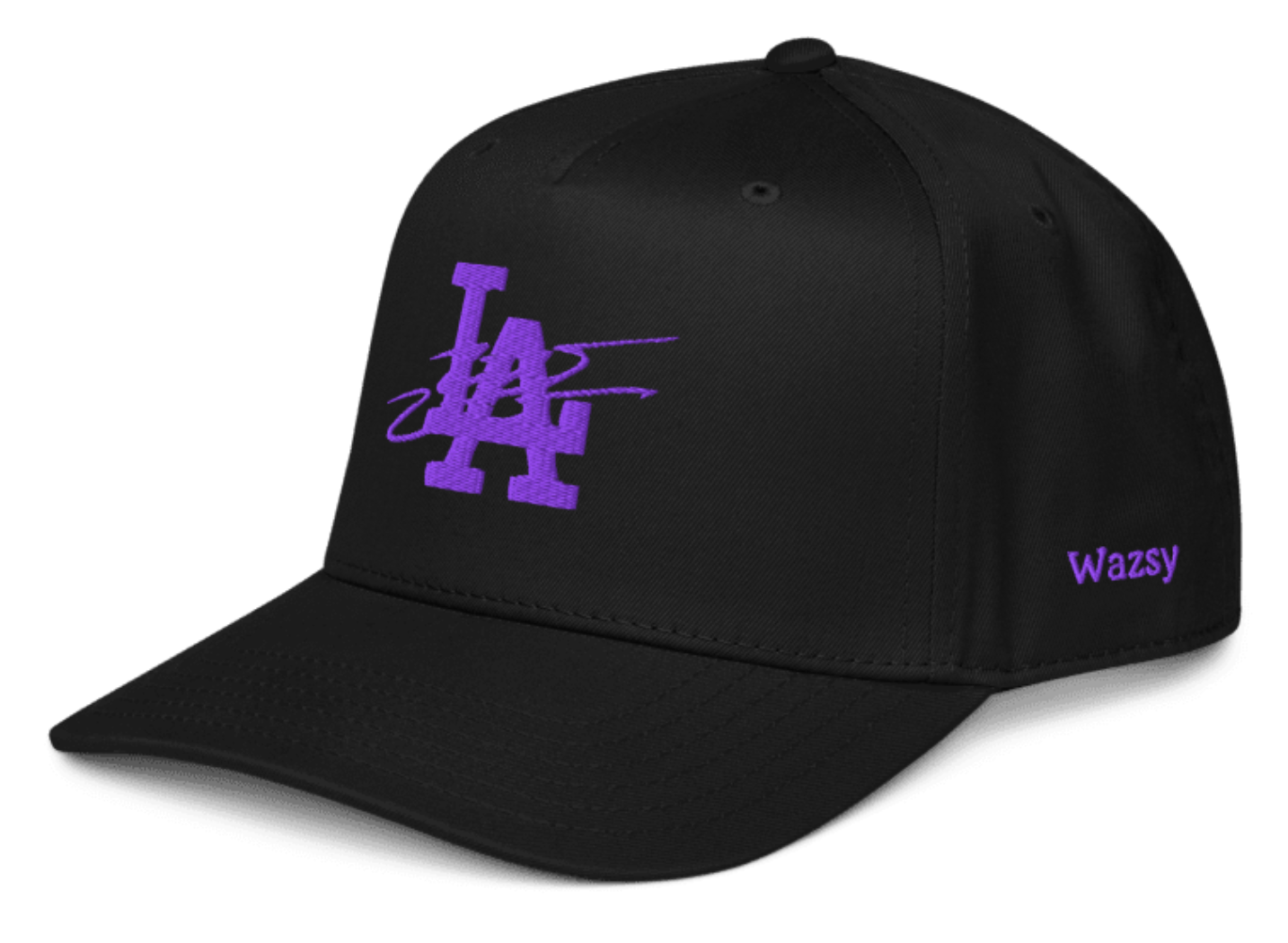Black & Purple 'Wakanda Forever' Wazsy + LA Baseball Hat
