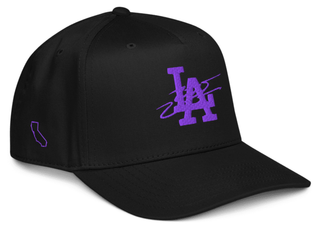 Black & Purple 'Wakanda Forever' Wazsy + LA Baseball Hat