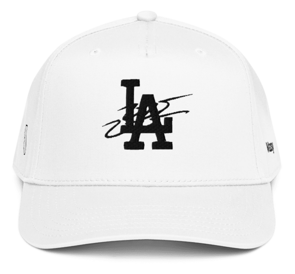 White & Black Wazsy + LA Baseball Hat